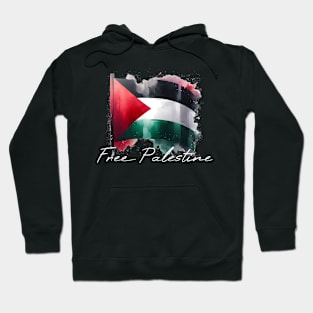 Free Palestine Flag Hoodie